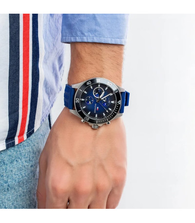 Reloj Hombre Acero Larson Caucho Azul TOMMY HILFIGER - 1791920