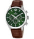 Reloj Hombre Crono Esfera Verde Correa Marrón FESTINA - F20542/8