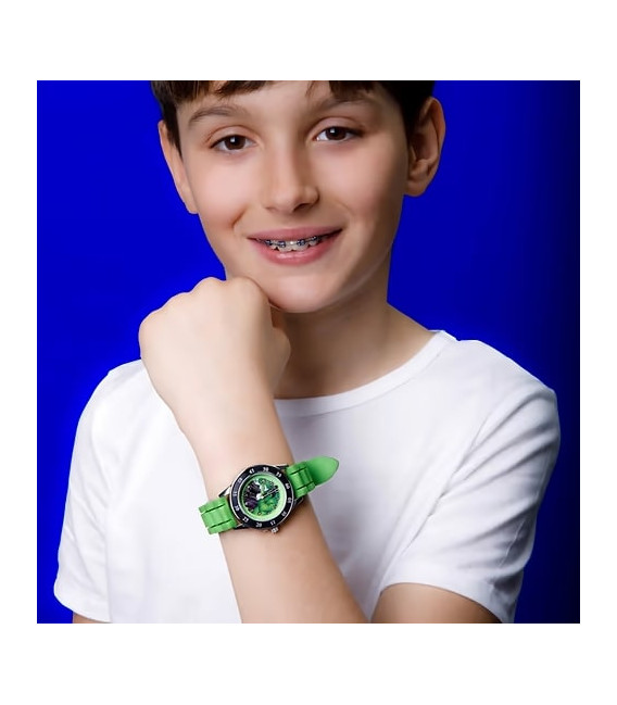 Reloj Infantil Avengers Verde Hulk Analógico DISNEY - AVG9032