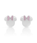 Pendientes Mini Minnie Mouse Lazo Glitter Acero DISNEY - ST0049P