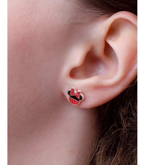Pendientes Silueta Minnie Mouse Lunares DISNEY - AG0050P