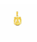 Medalla Silueta Dorada Virgen Peñarroya Pequeña TORRES JOYEROS - RH250529