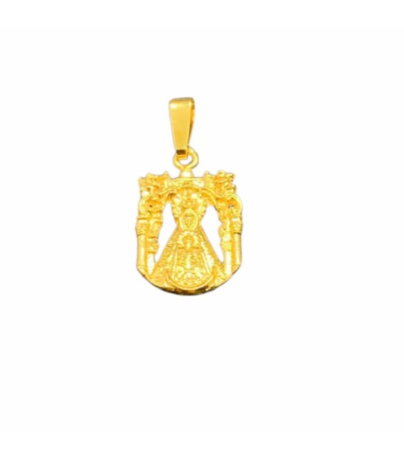 Medalla Silueta Dorada Virgen Peñarroya Mediana TORRES JOYEROS - RH250531