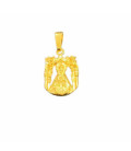 Medalla Silueta Dorada Virgen Peñarroya Mediana TORRES JOYEROS - RH250531