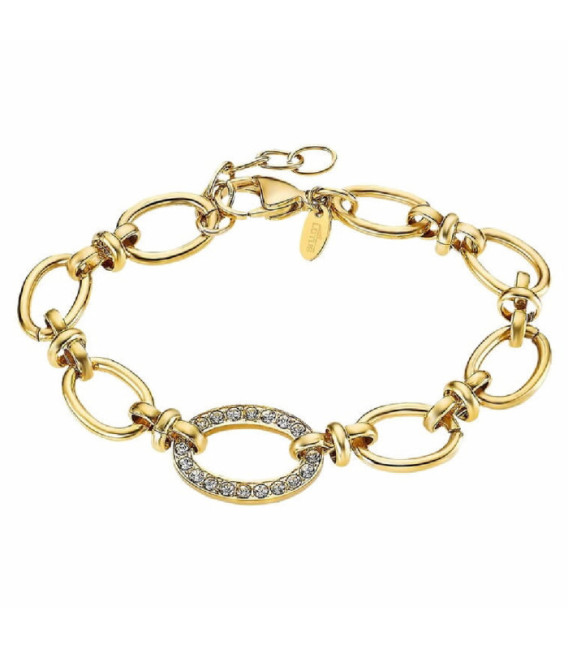 Pulsera Mujer Acero Dorado Centro Circonitas Woman`s Heart LOTUS STYLE - LS2360-2/1