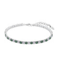 Pulsera Riviere Circonitas Blancas y Verdes LOTUS SILVER - LP3452-2/7