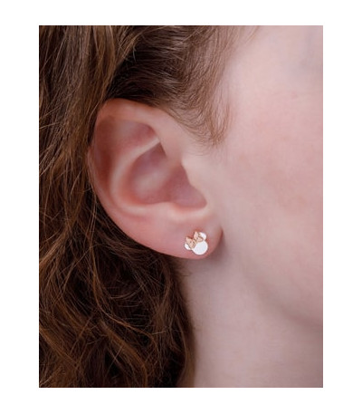Pendientes Silueta Minnie Mouse Lazo Rosa DISNEY - AG0007P