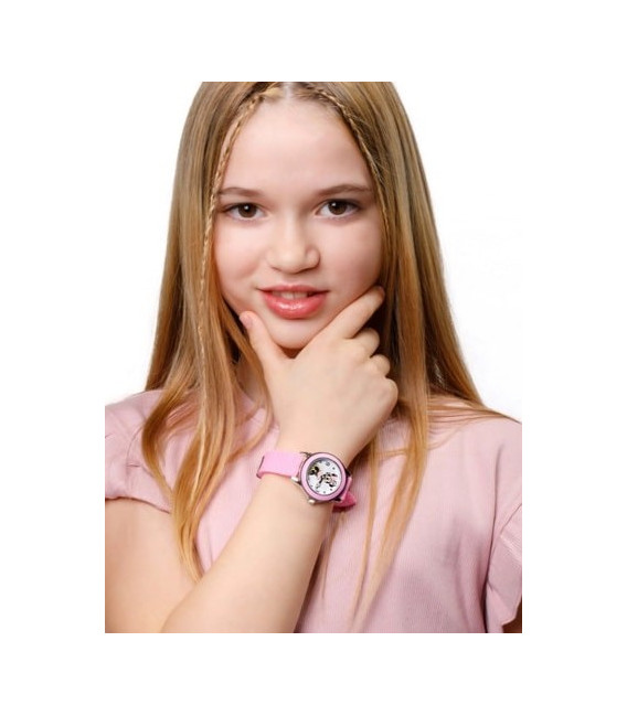Reloj Infantil Minnie Mouse Rosa Analógico DISNEY - MN1442