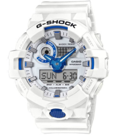 Reloj Hombre Blanco / Azul Hidden Glow Series CASIO G-SHOCK - GA-700HDS-7AER