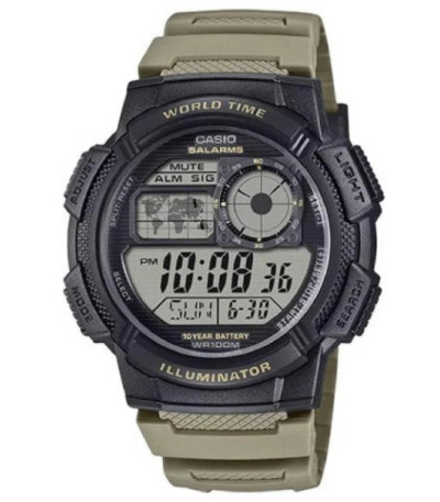 Reloj Redondo Digital Hora Mundial Collection Men CASIO - AE-1000W-5AVEF