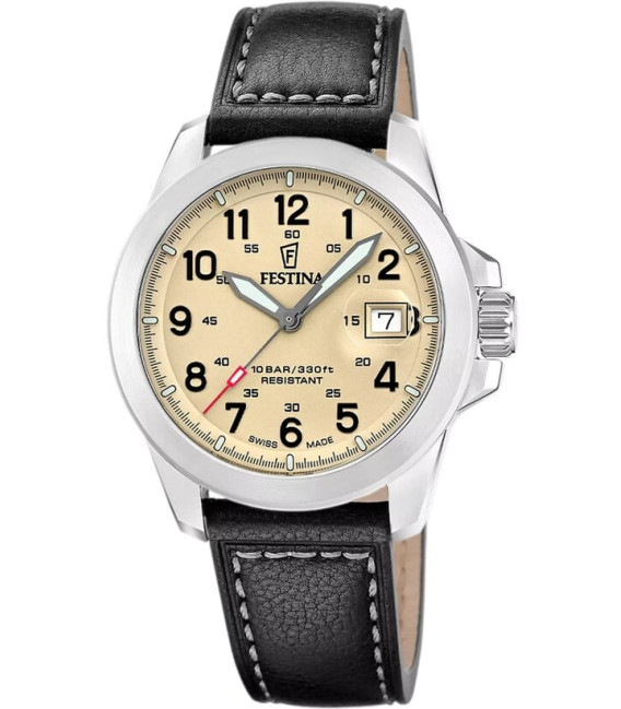 Reloj Hombre Camel Beige con 3 correas FESTINA SWISS MADE - F20081/1