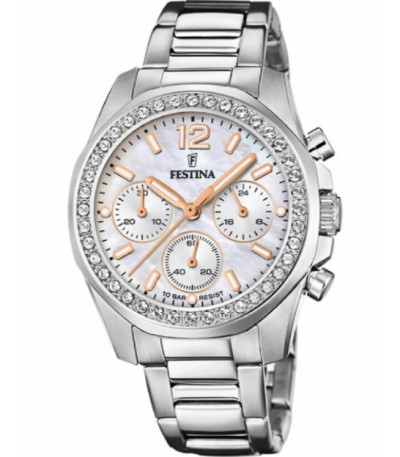 Reloj para mujer Cronómetro Esfera Nacarada RAINBOW FESTINA - F20606/1