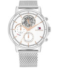 Reloj Hombre Acero Stewart Malla Milanesa Esfera Blanca TOMMY HILFIGER - 1710682
