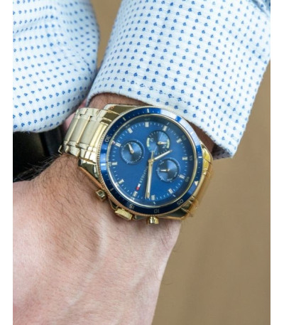 Reloj Hombre Multifunción Parker Chapado Oro TOMMY HILFIGER - 1791834