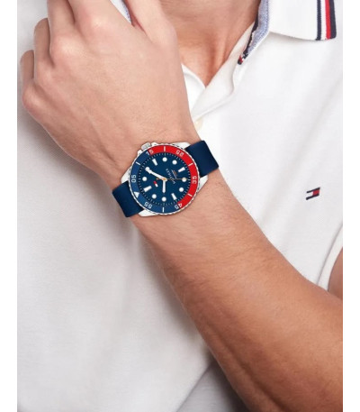 Reloj Hombre Oceanic Azul Correa Caucho Tommy Hilfiger - 1792200