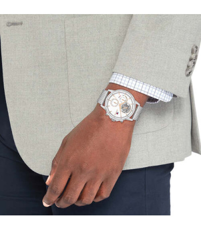 Reloj Hombre Acero Stewart Malla Milanesa Esfera Blanca TOMMY HILFIGER - 1710682