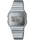 Reloj Retro Digital Plateado Fino Efecto Espejo CASIO - A700WEV-7AEF