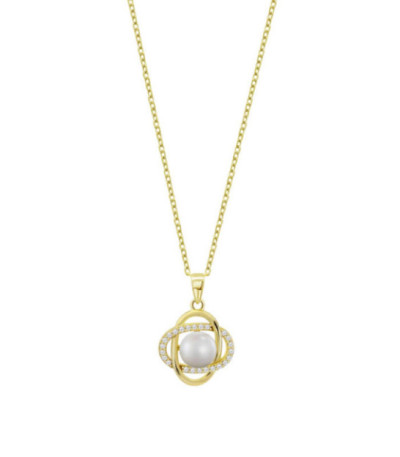 Collar Dorado con Perla Pure Essential LOTUS SILVER - LP3094-1/2