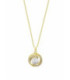 Collar Dorado con Perla LOTUS SILVER - LP3095-1/2