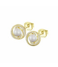 Pendientes Dorados con Perla LOTUS SILVER Pearls - LP3095-4/2
