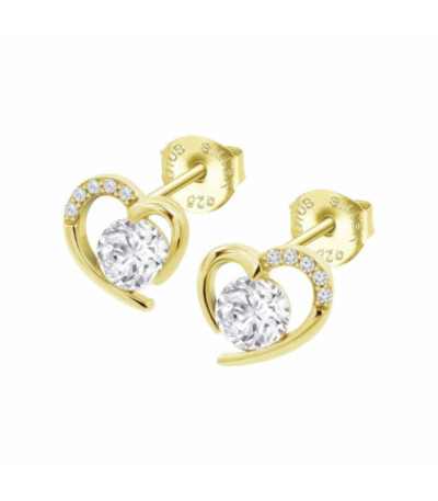 Pendientes Dorados de Corazón Mujer LOTUS SILVER - LP3106-4/4
