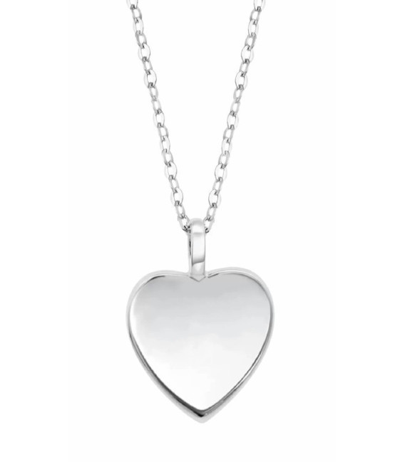 Collar Mujer Love Corazón Liso LOTUS SILVER - LP3876-1/1