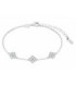 Pulsera Cadena con 3 Tréboles con Circonitas LOTUS SILVER - LP3889-2/2