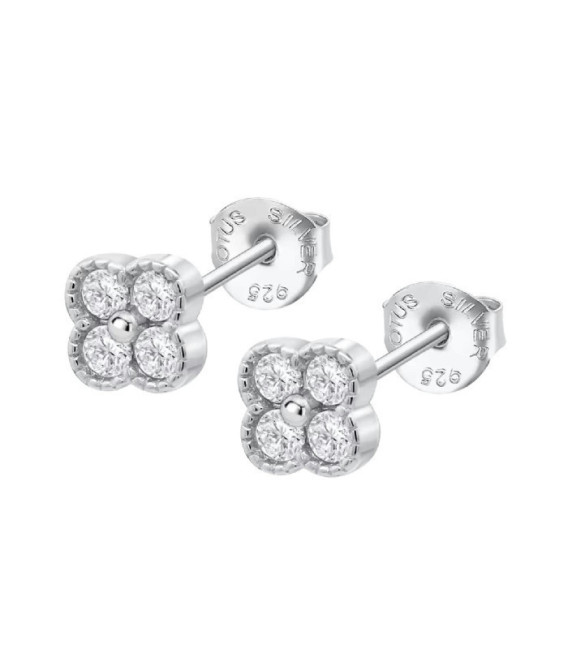 Pendientes Trébol Hojas Circonita Mujer LOTUS SILVER - LP3889-4/3