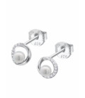 Pendientes Plata 925 Redondo con Perla LOTUS SILVER - LP3898-4/1