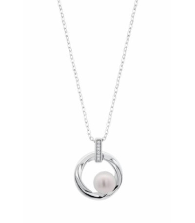 Collar Redondo con Perla LOTUS SILVER - LP3902-1/1