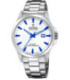 Reloj Hombre Acero Esfera Blanca indices Azules FESTINA SWISS MADE - F20024/5