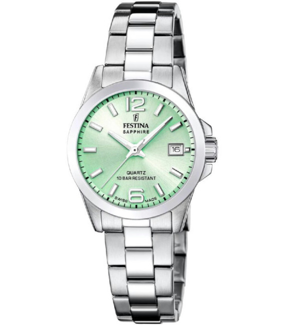 Reloj Señora Pequeño Esfera Verde FESTINA SWISS MADE - F20049/2