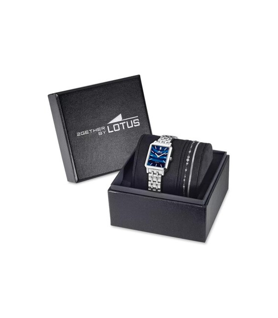 Reloj Mujer Rectangular Esfera Azul Vibrante 2GETHER by LOTUS - 19008/3