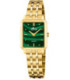 Reloj Mujer Dorado Rectangular Esfera Verde 2GETHER by LOTUS - 19009/3