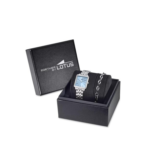 Reloj Mujer Cuadrado Esfera Azul Claro 2GETHER by LOTUS - 19010/3