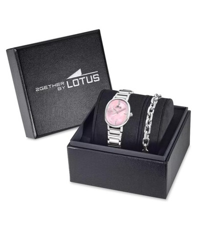 Reloj Mujer Ovalado Esfera Rosa Nacarado 2GETHER by LOTUS - 19012/2
