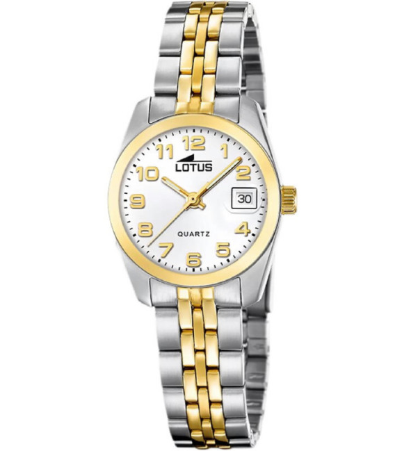 Reloj Mujer Freedom Bicolor Esfera Blanca LOTUS - 19014/1