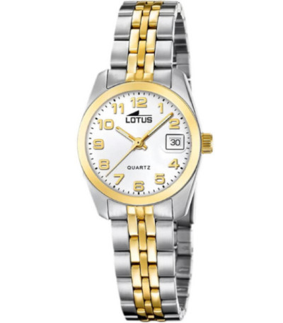 Reloj Mujer Freedom Bicolor Esfera Blanca LOTUS - 19014/1