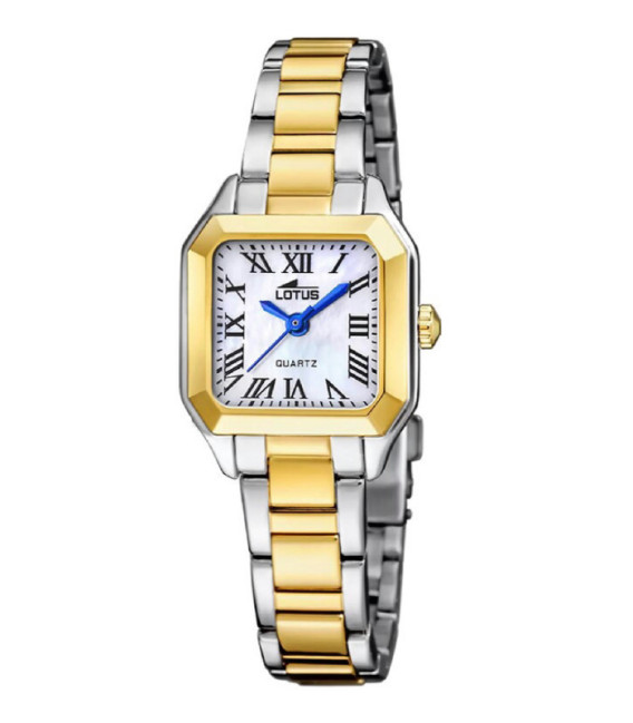 Reloj Mujer Bicolor Cuadrado OLD MONEY Esfera Nácar LOTUS - 19036/2