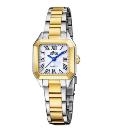 Reloj Mujer Bicolor Cuadrado OLD MONEY Esfera Nácar LOTUS - 19036/2