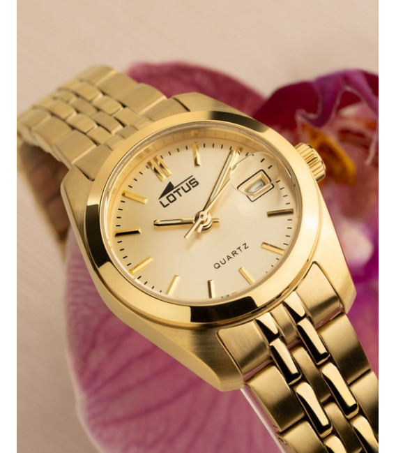 Reloj Mujer Freedom Dorado Esfera Champagne LOTUS - 18993/3