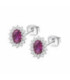 Pendientes Plata 925 Circonita Oval Rojo LOTUS SILVER - LP3459-4/4