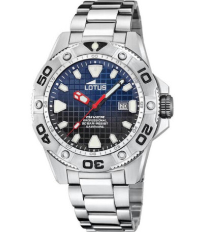 Reloj Hombre DIVER Collection Esfera Azul/Negro LOTUS - 18929/E