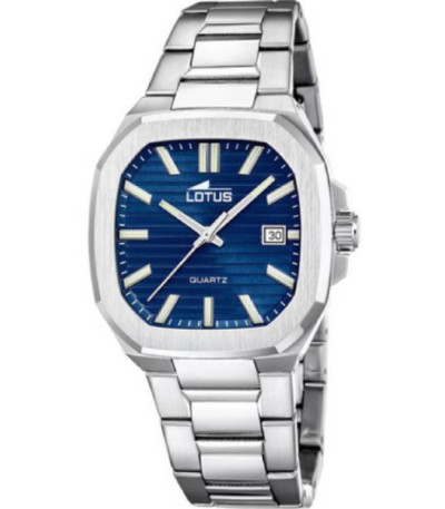 Reloj Hombre Square Series Cuadrado Azul Acero LOTUS - 19047/2