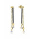Pendientes Largos Plata Bicolor Dorado Gris con Circonitas VICEROY JEWELS - 13249E100-35
