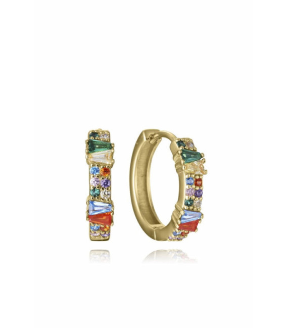 Aros Redondos Plata Dorada Multicolor VICEROY JEWELS - 15130E100-39