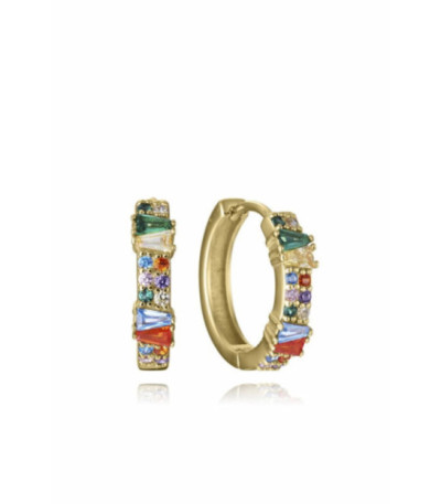 Aros Redondos Plata Dorada Multicolor VICEROY JEWELS - 15130E100-39