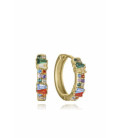 Aros Redondos Plata Dorada Multicolor VICEROY JEWELS - 15130E100-39