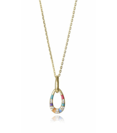 Collar Plata Dorado Colgante Circonitas y Esmalte Multicolor VICEROY JEWELS - 15133C100-39