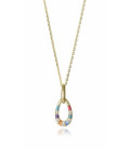 Collar Plata Dorado Colgante Circonitas y Esmalte Multicolor VICEROY JEWELS - 15133C100-39